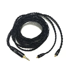 LZ HiFi de Áudio Fone de Ouvido Cabo de Extensão de 8 Núcleo 6N OFC Prata-Banhado A Cabo Atualizado Para MMCX Universal LZ A4/A3S/Shure/Westone/JVC