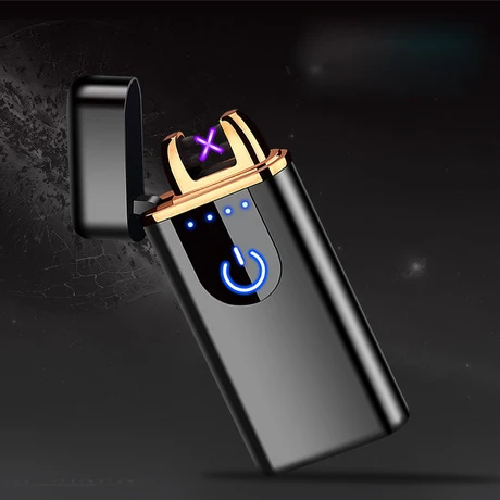 Двойная дуга Индукционная Зажигалка плазменная USB изменяющая ветрозащитный негорящий электрические зажигалки электронная сигара Зажигалка импульсная