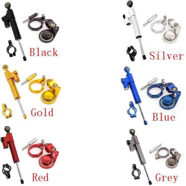 

For Suzuki GSXR600 GSXR750 2006 - 2010 09 08 Motorcycle Stabilizer Damper Steering Mounting Mount Bracket Holder Support Kit Set