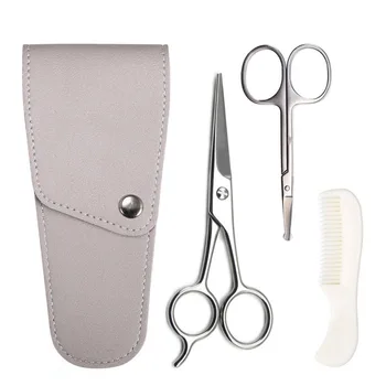 

professional 2 Silver Scissors+ 1 Comb thinning scisors cutting barber hair scissors set shears hairdressing scissors WD
