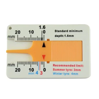 

Hot Mini Portable Car Tire Tread Depth Gauge Caliper For Car Truck Motorcycle Bicycle Wheel Measure Tool