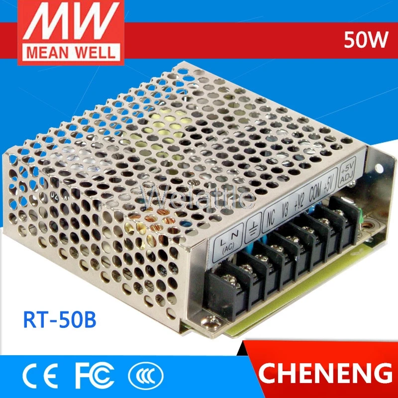 Средняя проверенный RT-50B 50W 5V 4A+ 12V 2A-12 V 0.5A тройной выход импульсный источник Питание 3 канала