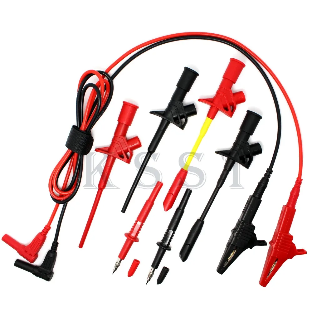 

DMM310 Multimeter industry test tool kids sets.Piercing Clip test line alligator clip Tip probe test probe sets