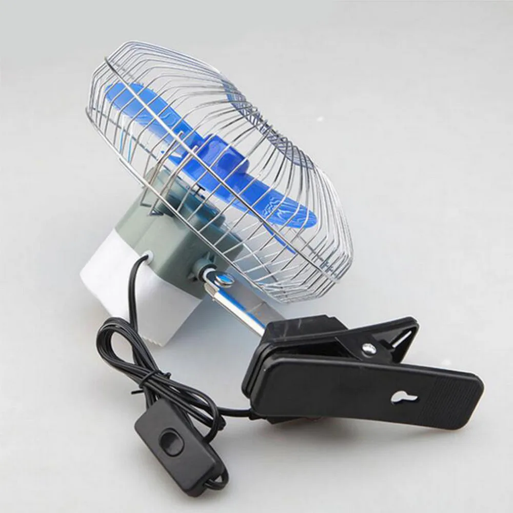 12V Portable Mini Electric Car Fan Oscillating Summer Air Conditioner