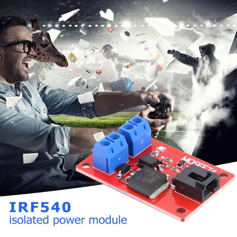 1 канал Маршрут MOSFET кнопка переключатель IRF540 Изолированная мощная зарядная
