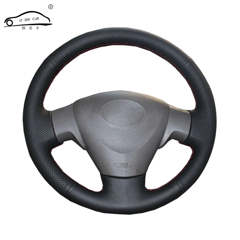 Genuine Leather car steering wheel Cover for Toyota Corolla 2006 2010