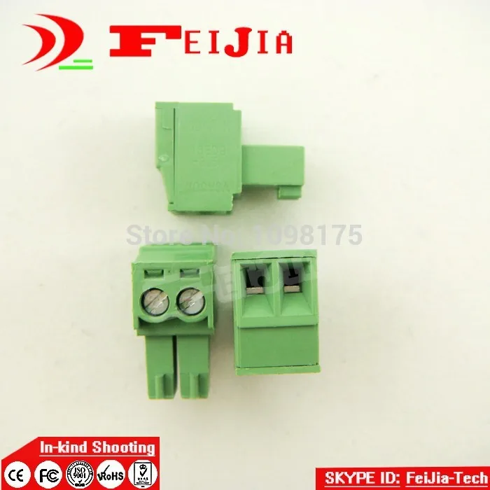 

15EDG-3.5-2P 2Pin Plug Screw Terminal Block ROHS connector 3.5mm 10pcs/lot Free shipping