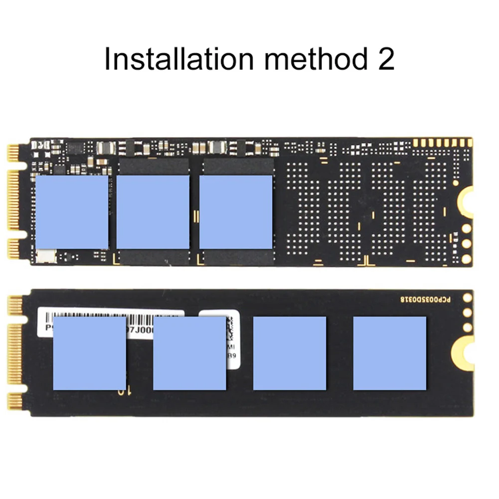 M.2 NGFF Накопитель SSD с протоколом NVME алюминиевый радиатор охлаждения теплоотвод охладитель