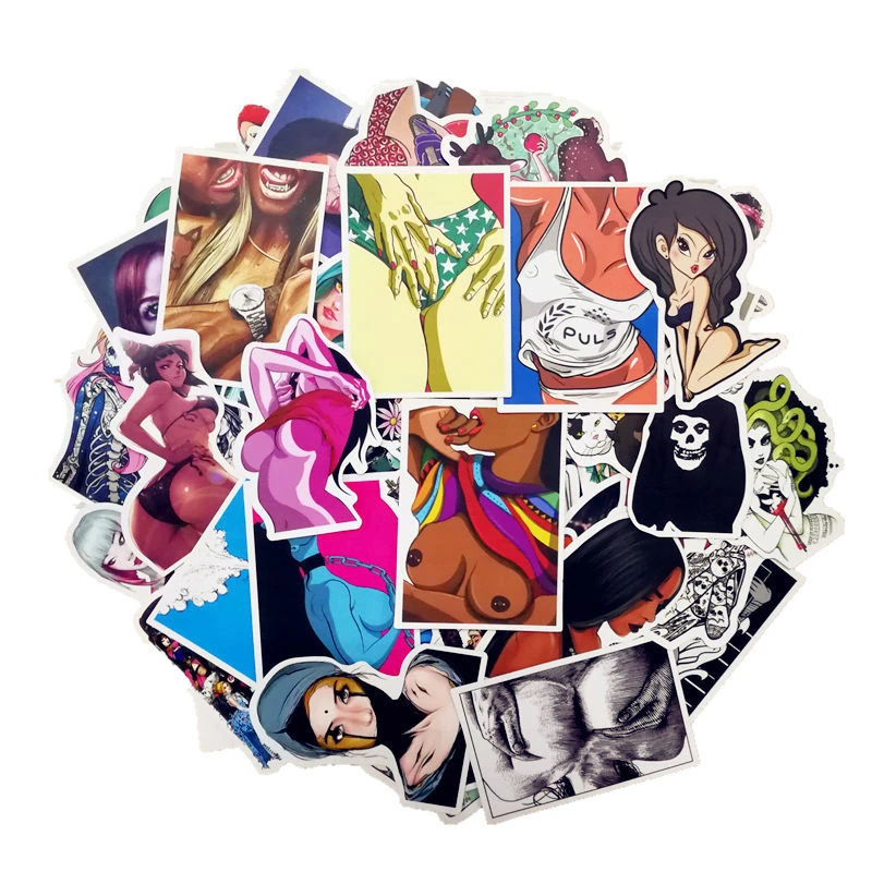 100 unids/pack de Anime de dibujos animados pegatinas belleza Sexy Doodle etiqueta portátil teléfono nevera Skateboard hogar papel de pared etiqueta DIY pegatinas 100 unids/pack de Anime de dibujos animados pegatinas belleza Sexy Doodle etiqueta portátil teléfono nevera Skateboard hogar papel de pared etiqueta DIY pegatinas