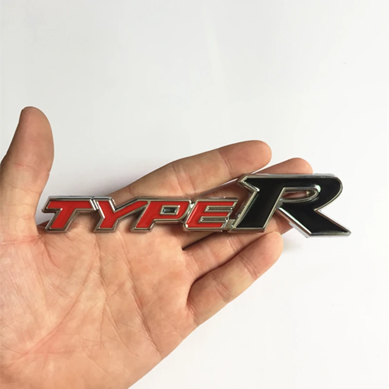

type r CAR EMBLEM Quality Badge sticker logo typer redblack