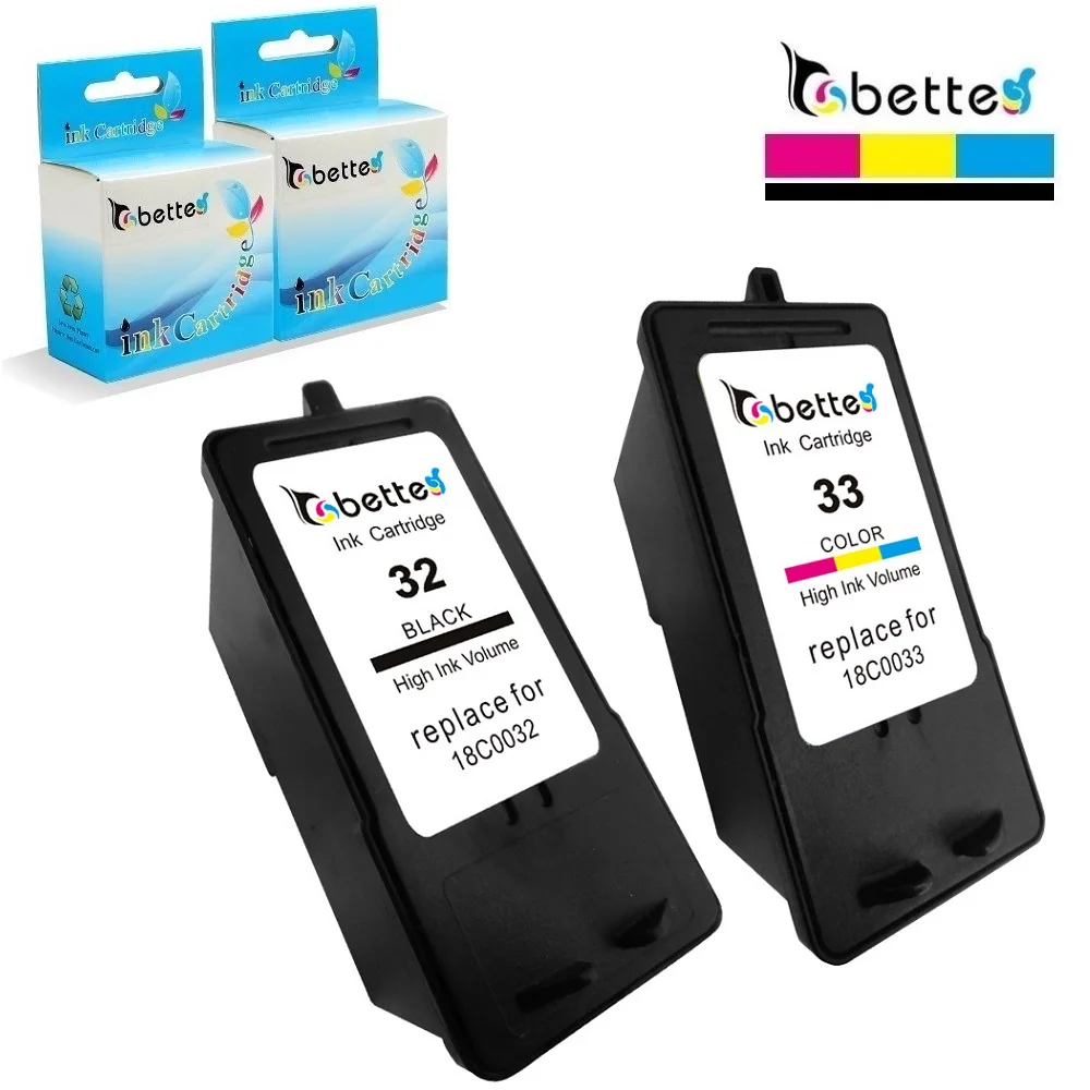 

2PK,Ink Cartridges for Lexmark 32 33 Printer P315 P450 P915 P4330 P4350 P6210 P6250 X3350 X5250 X5270 X7170 X7300 Z815 Z816 Z810