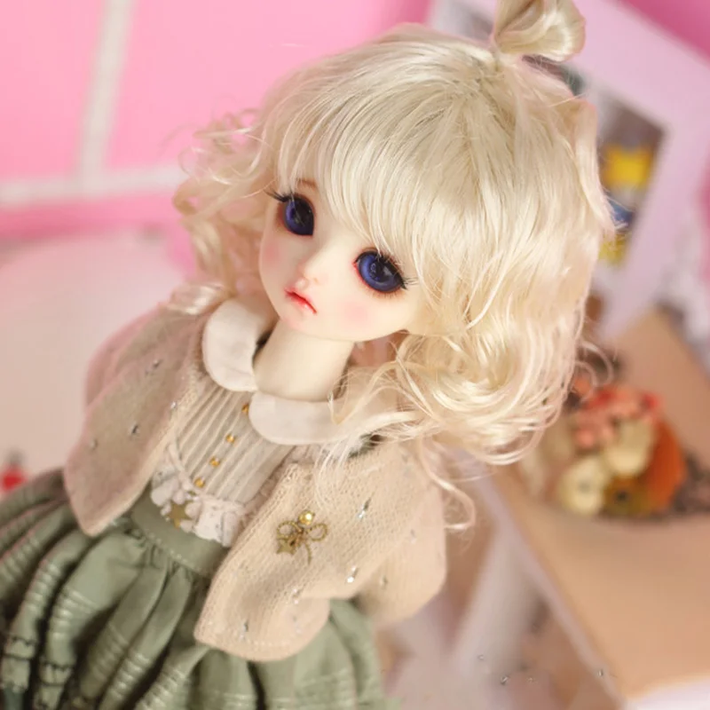 Bybrana 1 шт. bjd парик кукла Корейская полушаровая голова bjd волосы 1/3 1/4 1/6 1/8 - Цвет: 2