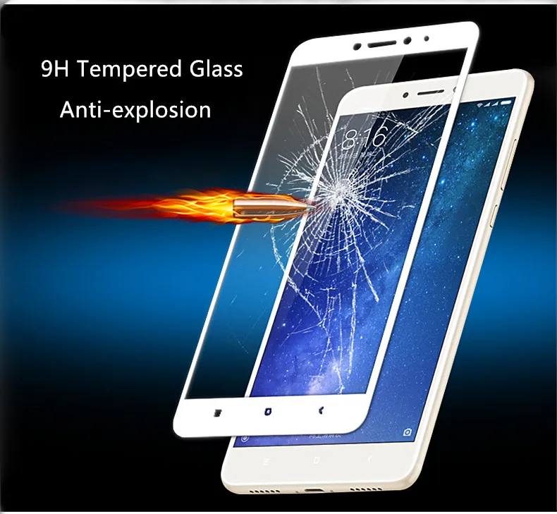 VRURC xiaomi mi max 2 3D screen protector tempered glass (12)