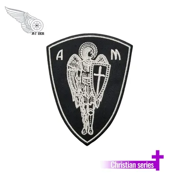 

DIY AM Angle Patches Embroidered Tags Iron-On Backing Logo Custom Embroidery Patch Eco-Friendly Motorcycle Rider Vest for Jacket