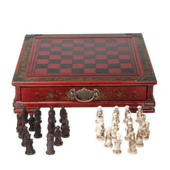 

1 Set Folding Chessboard Wooden Chess Set Chess Supplies Chessboard For Children Ahult Board Chess Game