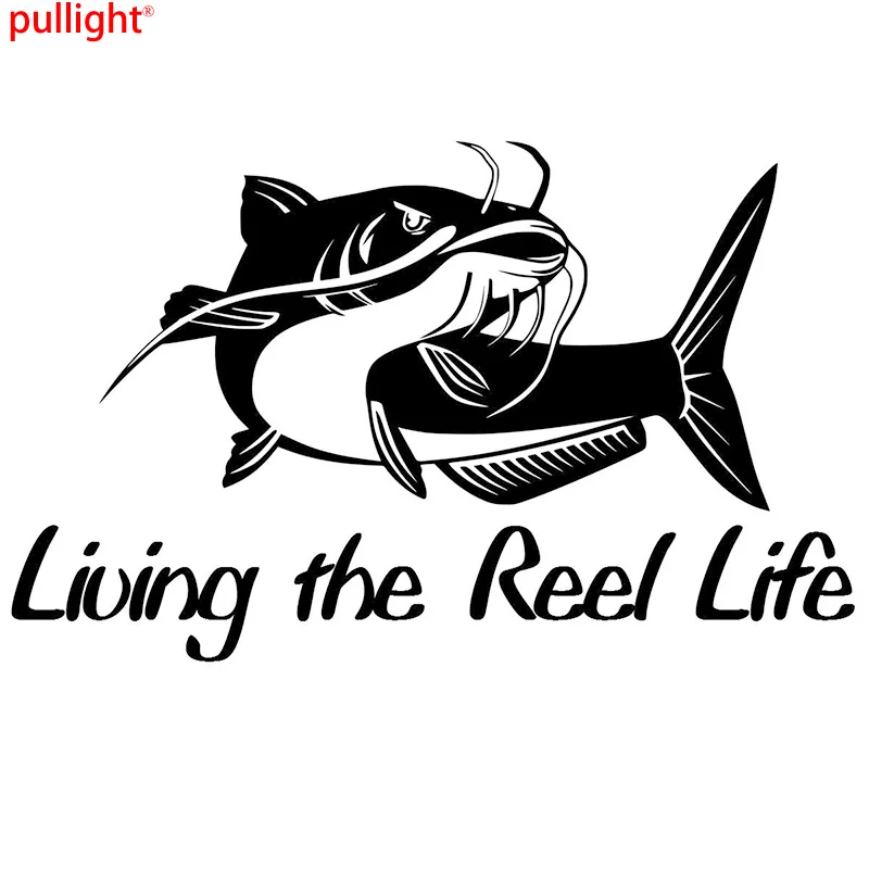 

Cool fishing sticker vinyl funny decal fly fish kayak catfish boat car
