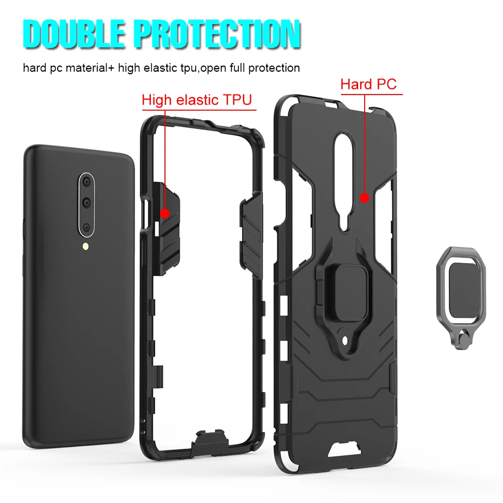 KEYSION противоударный защитный чехол для Oneplus 7 Pro автомобильный держатель телефона
