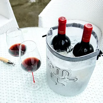 

New style foldable smart ice bucket environmental protection portable ice wine barrel outdoor champagne wine bucket