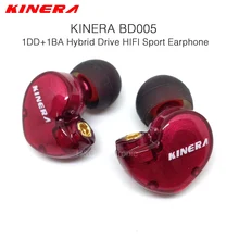 KINERA BD005 1DD с 1BA Hybrid Drive Sport HIFI наушники-вкладыши качественные музыкальные наушники DIY наушники