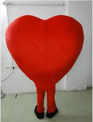 New Red Love Heart Mascot Costume1