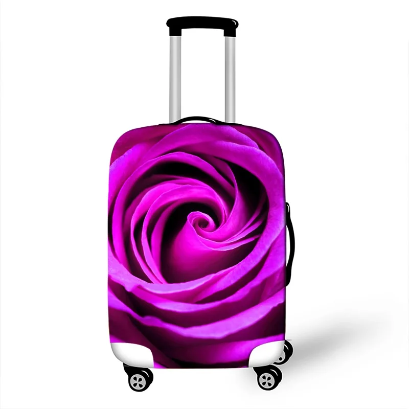 18 28 Inch Rose Print Women Luggage Covers Elastic Protective Covers for Suitcases Travel