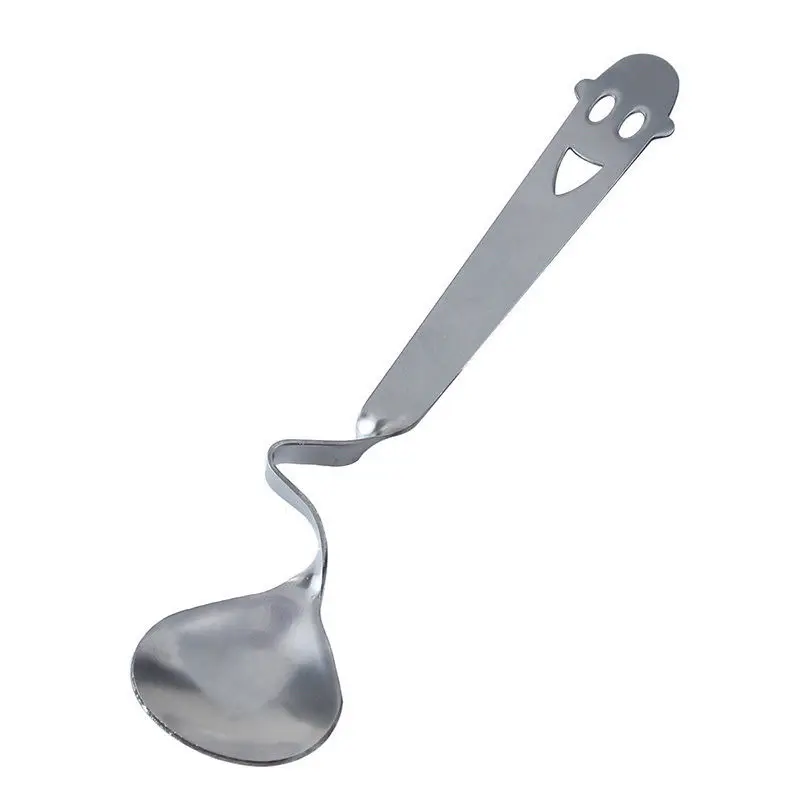 

1 x Cute Unique Smile Face Curved Tea Coffee Drink Condiment Spoon Teaspoon