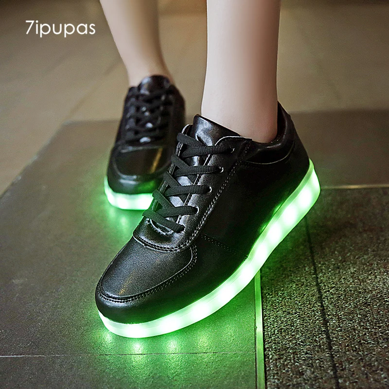 7ipupas Light led sneakers black boy shoe led couple kid Homme Chaussures Melbourne Shuffle Luminous sneakers