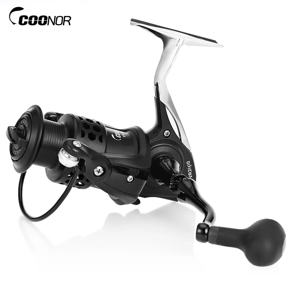 

COONOR 11 + 1BB Spinning Fishing Reel with Foldable CNC Handle Metal Foot Base