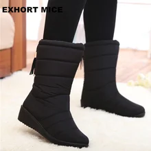 Women Boots Female Down Winter Boots Fringe Warm Girls Ankle Snow Boots Ladies Shoes Woman Warm
