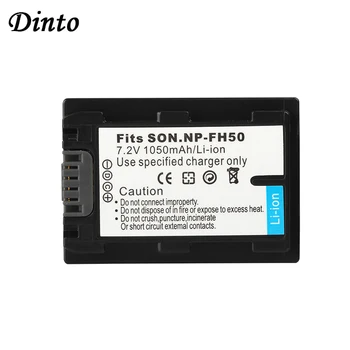 

Dinto 1pc 1050mAh NP-FH50 NPFH50 NP FH50 Rechargeable Digital Camera Battery for DCRSR300E SR200E HDR-TG1 TG3 TG5 HDR-CX12E
