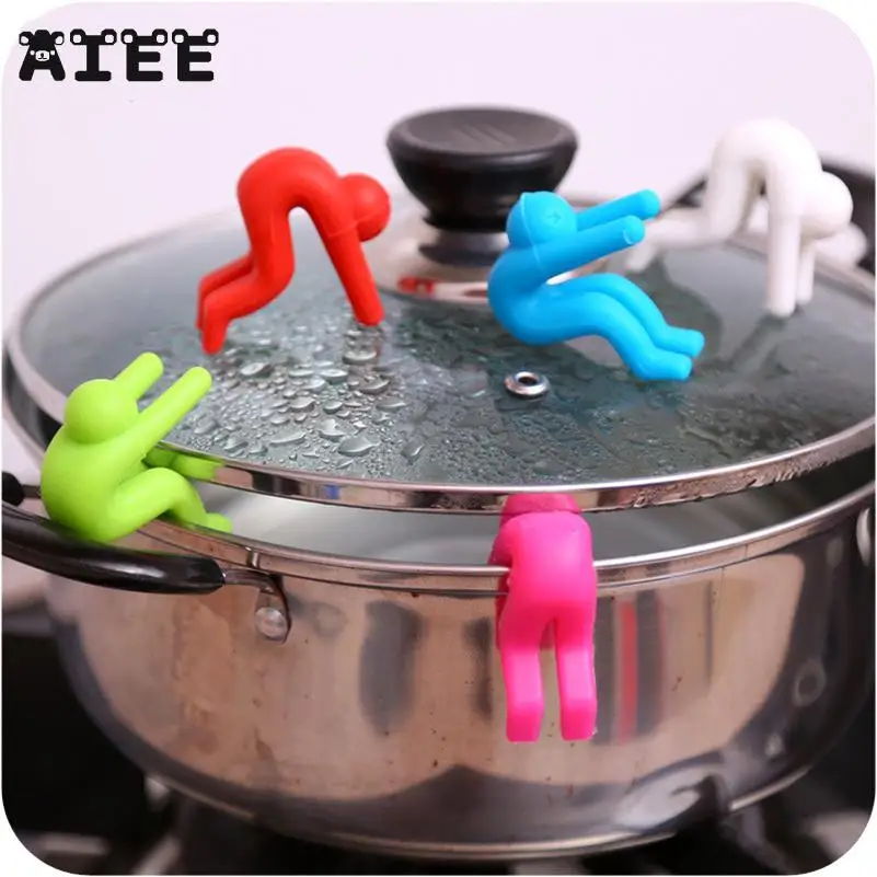 

Creative 1Pcs Kitchen Gadgets Raise The Lid Overflow Device Stent for Kitchen Tools Pot cover overflow Home Kitchen Accessories