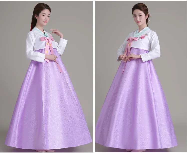 Дизайн модная Корейская традиционное платье Для женщин ханбок корейский платье древний одежда Роскошные корейский ханбок 3 цвета