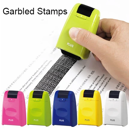 

Plastic Self Covering Garbled Confidential Stamps Identity Code Privacy Information Seal Theft Protection Stamp 5 Colors