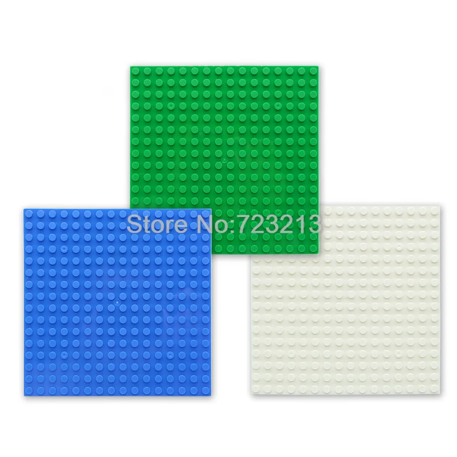 

3pcs/lot 16*16 Bricks Base 13cm Plate Single-Side MOC Baseplate Building Block Sets Model Models Toys for Children