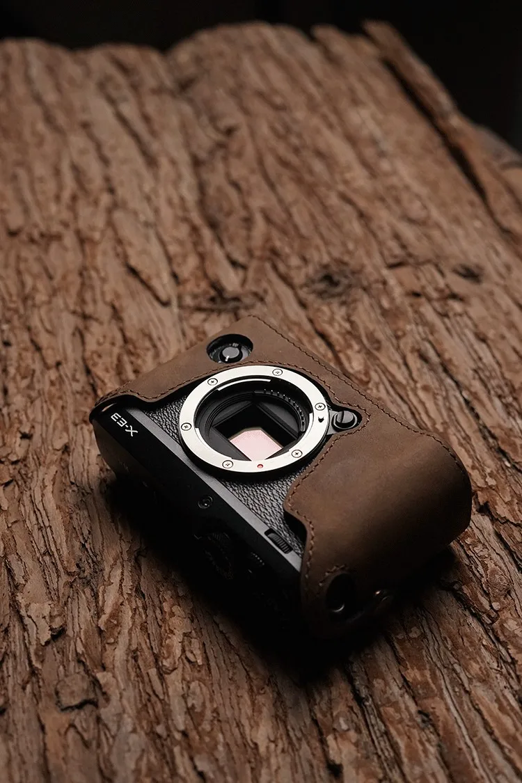 Mr. Stone натуральная кожа чехол для камеры ручной работы видео половина сумка для Fuji XE-3 Fujifilm XE3 Openning батарея