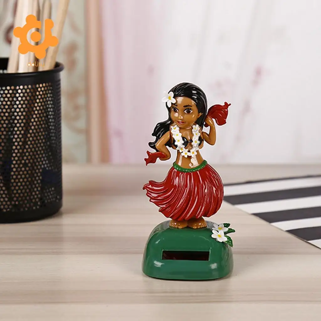  SOLAR POWER DANCER GIRL CAR DASHBOARD TOY TABLE STAND DESK DECOR ORNAMENT 