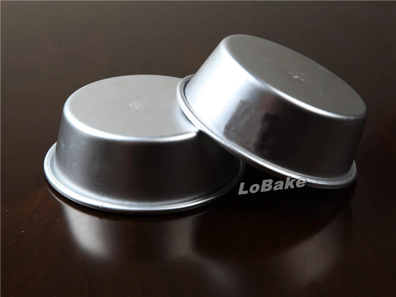 

(5pcs/lot) High quality 4 inches round shape smooth plain aluminium alloy pizza pie pan jelly tart mold small cup cake tools