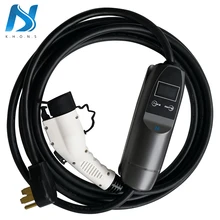 Khons SAE J1772 EVSE Electric Car Vehicle EV Charger With NEMA 14-50 Plug 32A Adjustable 16ft Cable Charging Connector Type 1