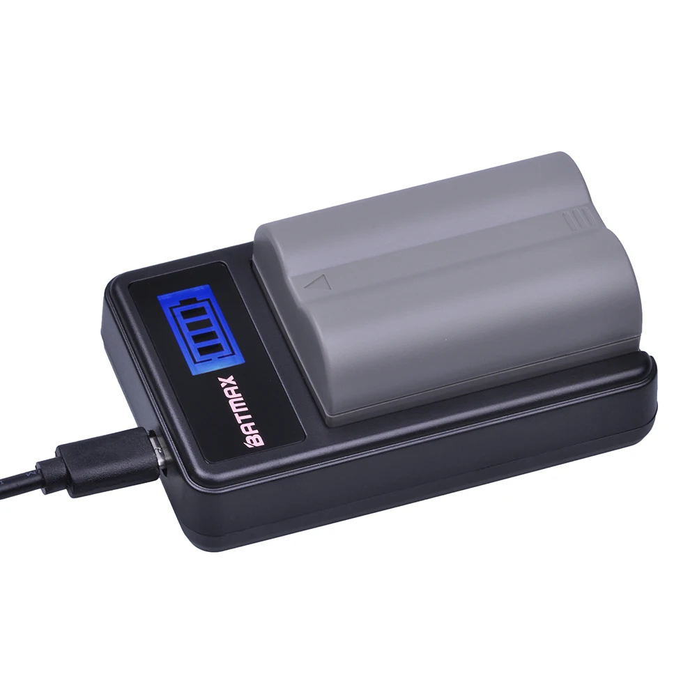 Аккумулятор литиевый и зарядное устройство USB для Nikon ENEL3e D300S D300 D100 D200 D700 D70S D80 D90