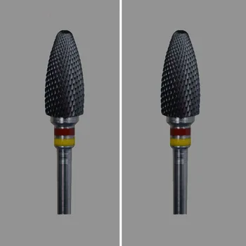

4Pcs- Black Zirconia Ceramic Dental Lab Burs - Bullet Shape -Cross cut (1801.060)