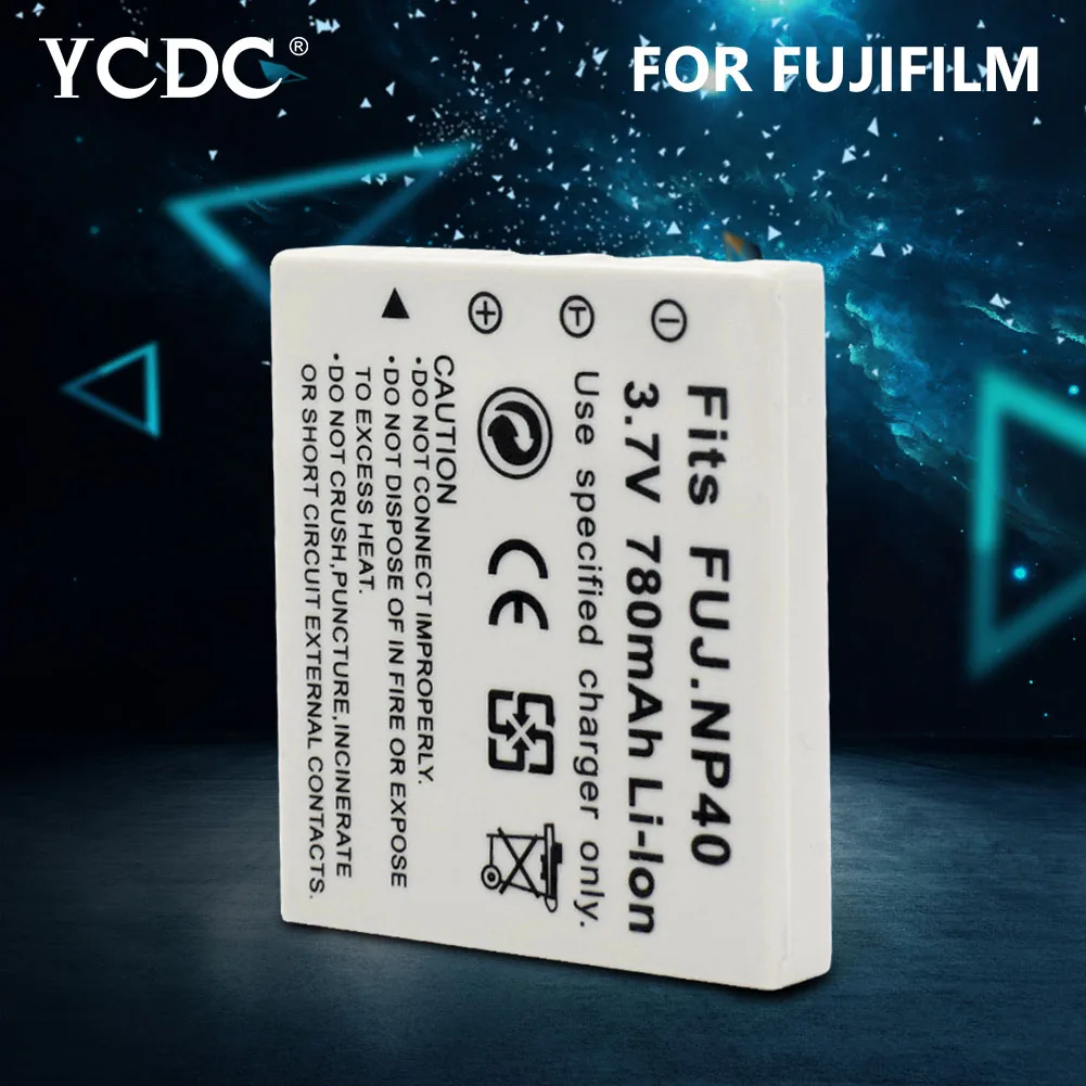 YCDC NP-40 NP-40N D-LI8 D-Li85 DLI-102 KLIC-7005 SLB-0737 780 мА/ч, 3,7 V Перезаряжаемые Аккумулятор для Fujifilm FinePix 40 402 F455