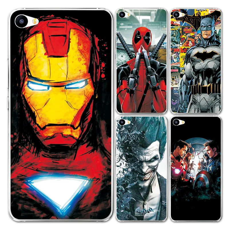 For Meizu U10 U 10 Case Cover Charming Marvel Avengers Captain America Iron man Perfect Fundas
