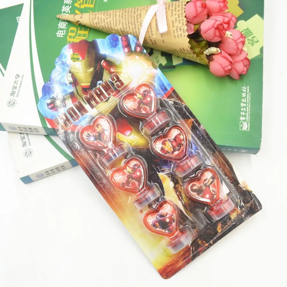 

Superhero Seal Stamper DIY Cartoon Teacher Iron Man Stamp Set Craft Stamps Stationery Set Kids Party Supplies Stamp Best Gifts