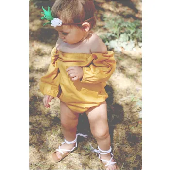 

2017 Baby Bodysuit Infant Baby Boys Girls Long Sleeve Bodysuit Jumpsuit Outfits Clothes Playsuit