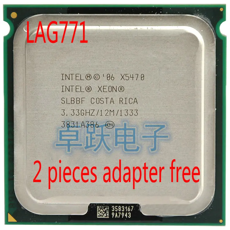 Оригинальный процессор lntel Xeon X5470 1333 МГц 3 33 ГГц LGA 771 (два адаптера 771-775) | Компьютеры