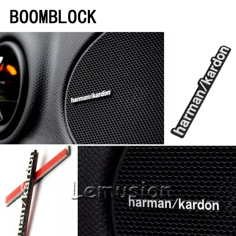 

Car-styling Harman Kardon Audio Speaker Stickers For Saab 9-3 9-5 93 9000 95 900 Emblem Mercedes Benz W204 W203 W211 W210 W212