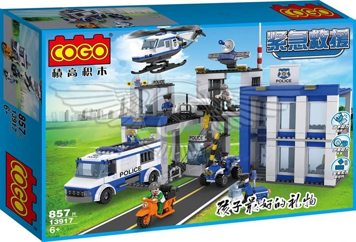 COGO POLICE police office13917 857pcs 