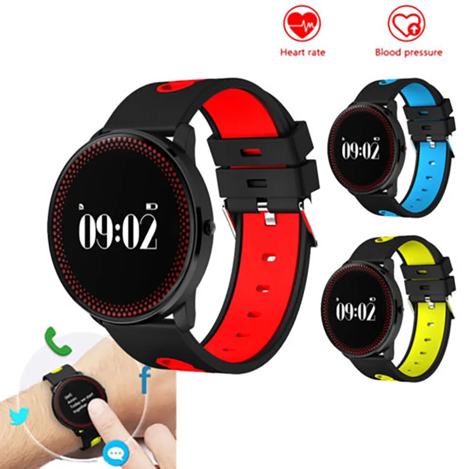 

Watch Waterproof Weather Forecast Smart Watch Men Color Screen Fitness Bracelet Android IOS Heart Rate Monitor Smart Watch Women