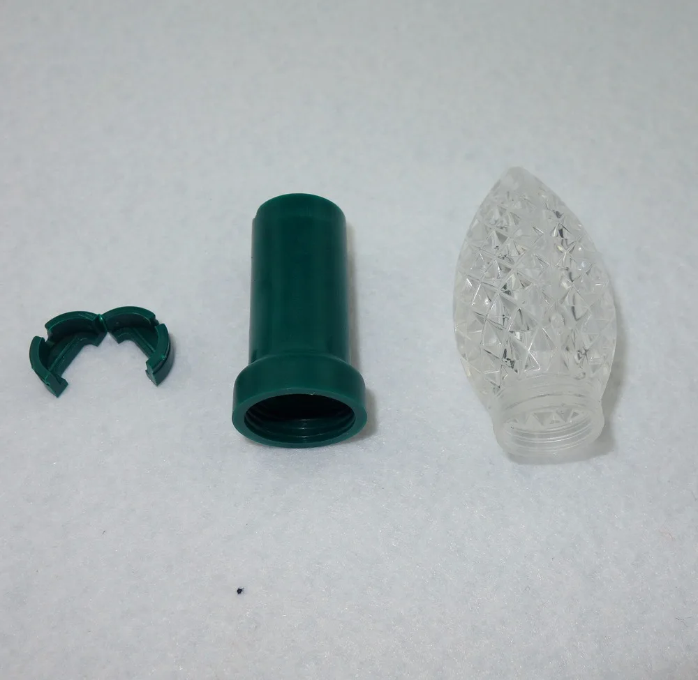 

PVC shell + endcap+ C9 cover for 12mm bullet type pixel nodes using