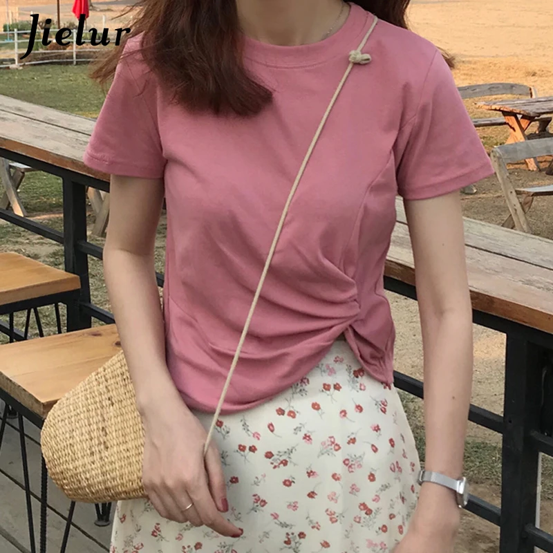 Jielur الصيف النساء تي شيرت قصيرة الأكمام السببية Kpop الشارع المحملة قمصان منس غير النظامية الأزياء 7 ألوان Roupas الأنثوية تيز Jielur الصيف النساء تي شيرت قصيرة الأكمام السببية Kpop الشارع المحملة قمصان منس غير النظامية الأزياء 7 ألوان Roupas الأنثوية تيز